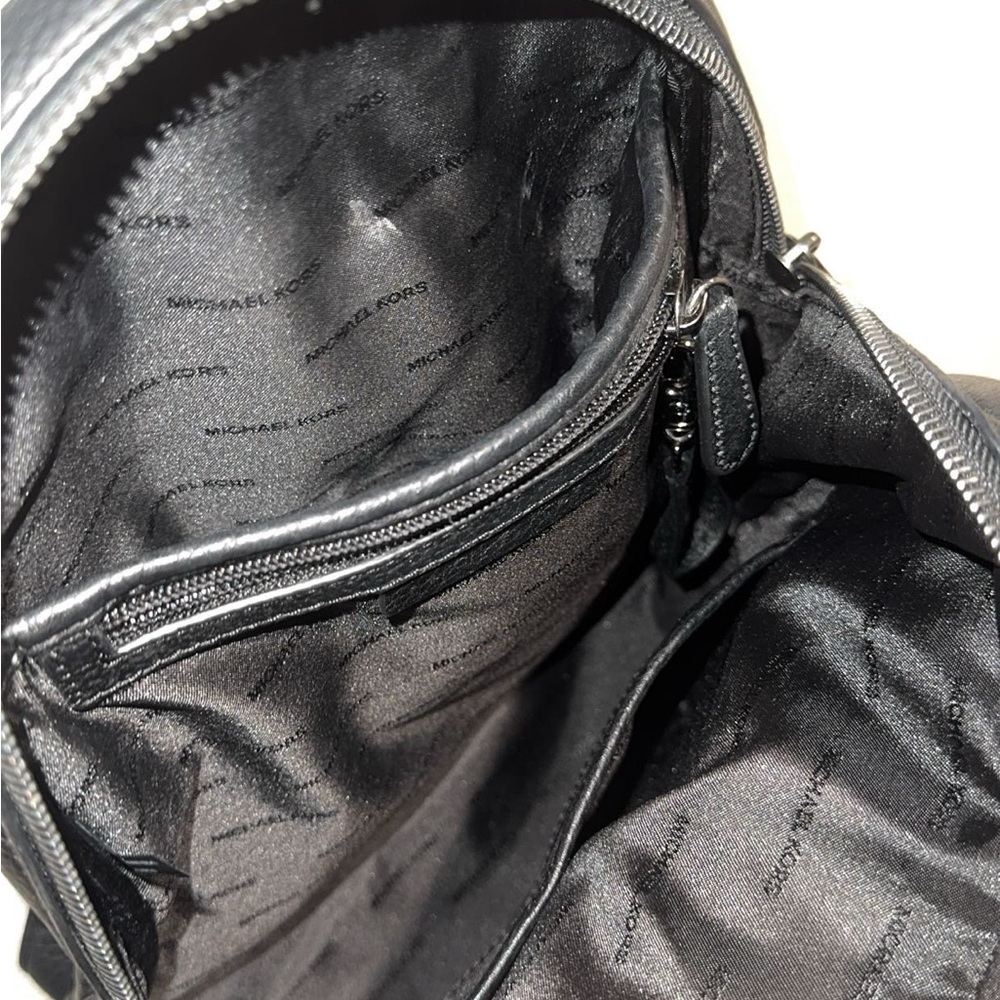 Michael Kors Rhea Faceted Stud Medium Leather Backpack - Picture 9 of 10